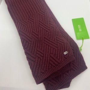 Hugo Boss Unisex Scarf - Maroon Red